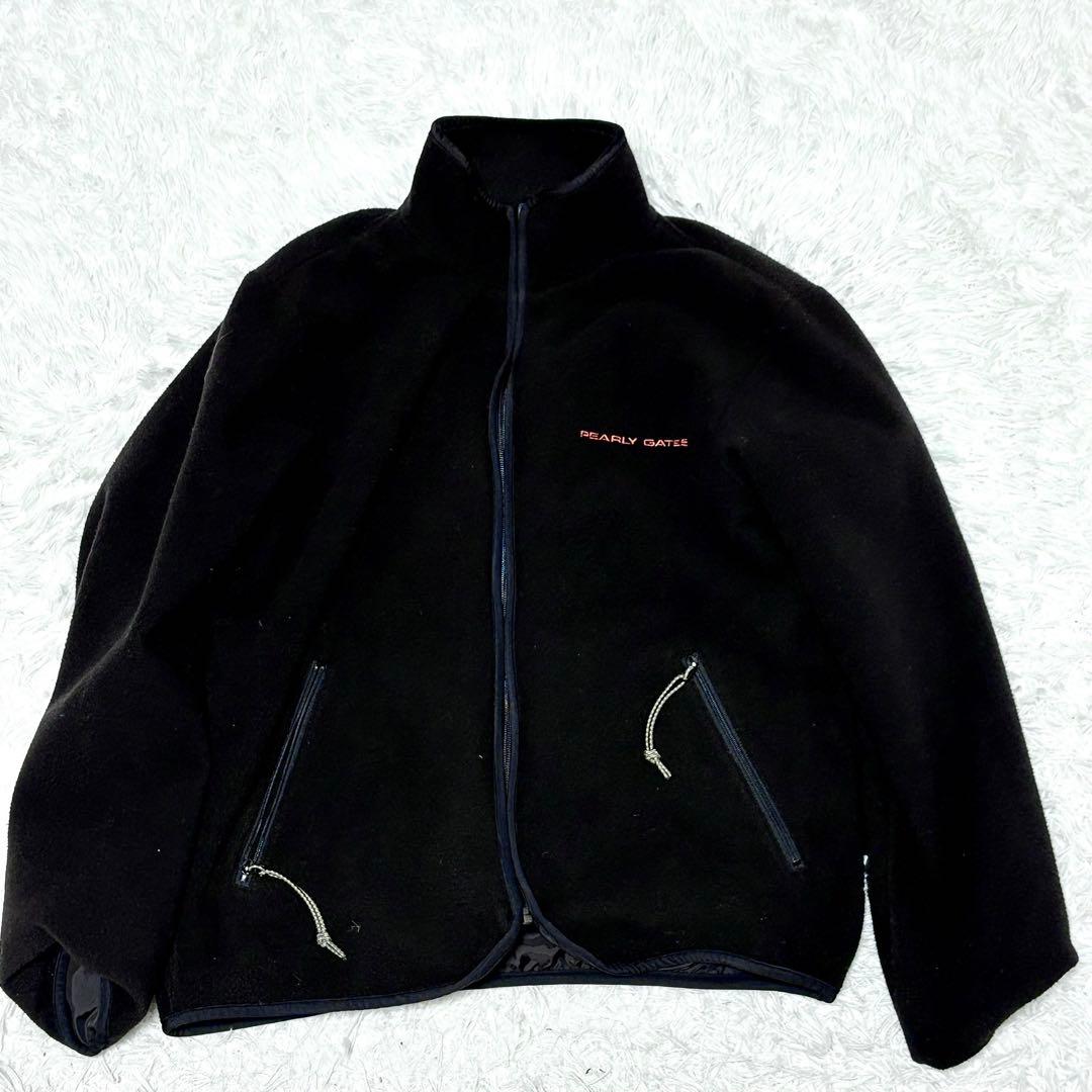 【極美品】パーリーゲイツ　ナイロン　フリースライナー付き　オレンジ　ゴルフ　XL