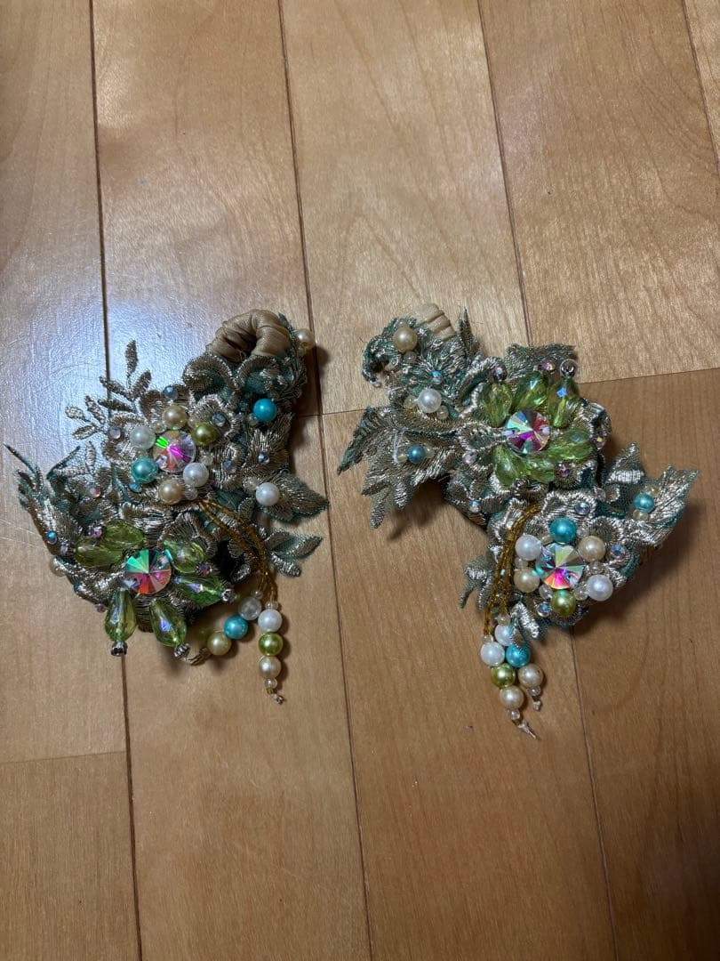 ベリーダンス ドレス Hoyda 青・緑