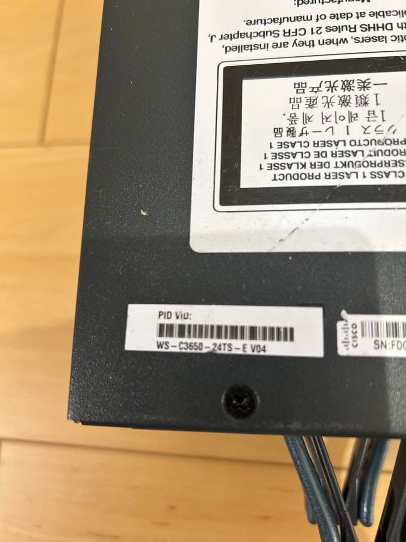 【 CCNA、CCNP】2台セットCisco L3スイッチ3650