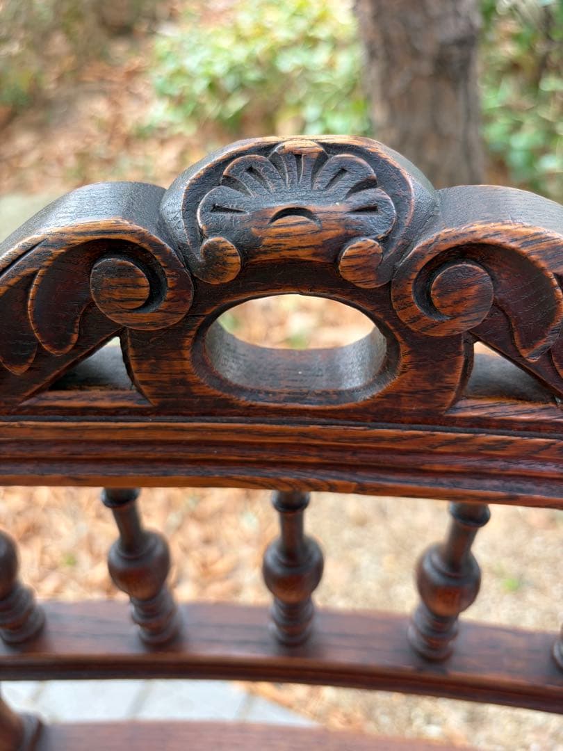 フランスアンティークチェア インテリア 木製椅子 ランタン編み 店舗什器 アンリ