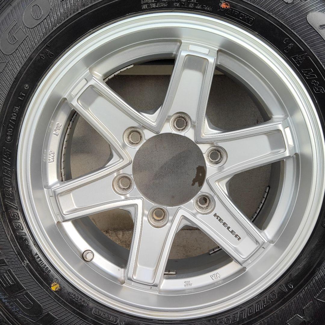 ハイエース KEELER 15インチ スタッドレスタイヤホイール4本セット
