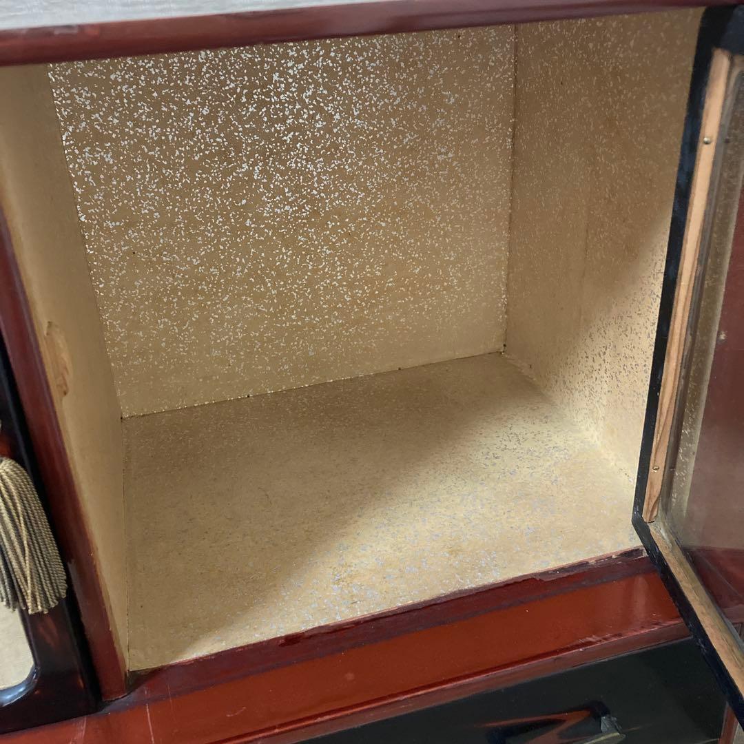 大正〜昭和初期　時代箪笥　小箪笥　アンティーク〈検 漆塗り　蒔絵　茶箪笥　飾り棚