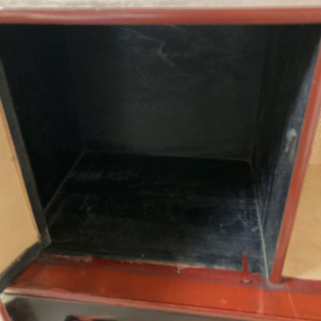 大正〜昭和初期　時代箪笥　小箪笥　アンティーク〈検 漆塗り　蒔絵　茶箪笥　飾り棚