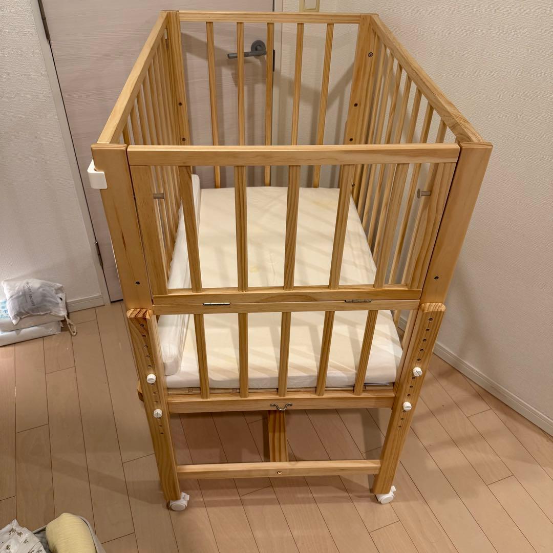 【配送方法相談】そいねーる ミニ ベビーベッド ナチュラル
