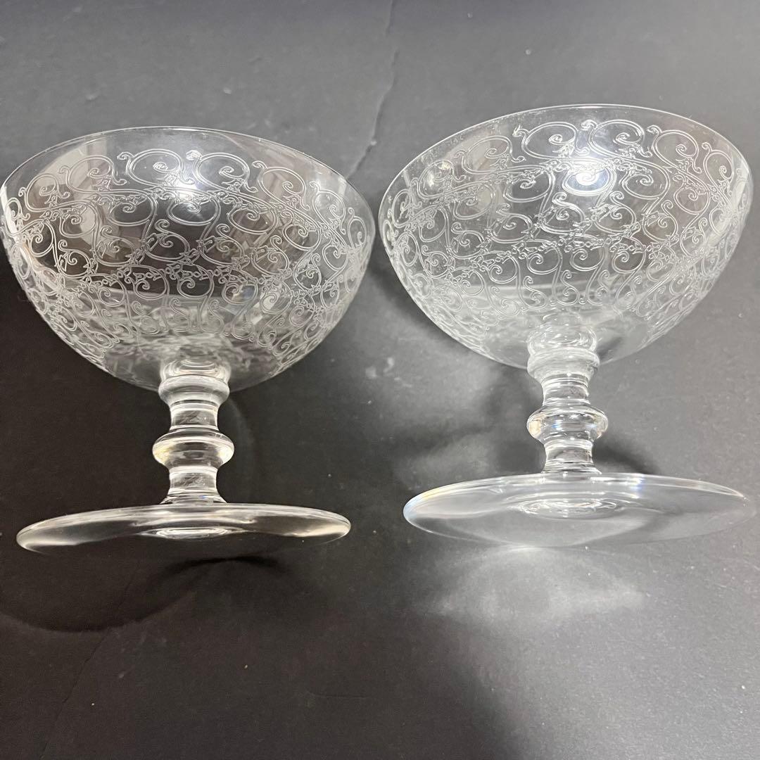 オールドバカラ　ローハン　シャンパンクーペ　ペア　2客　バカラ