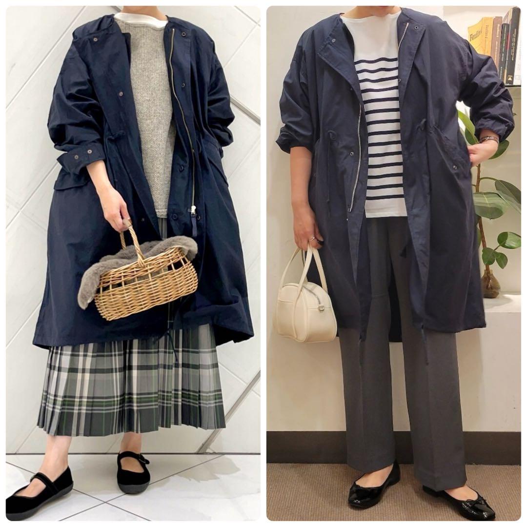 【新品】アーバンリサーチドアーズ 3WAノーカラーモッズコート M ネイビー