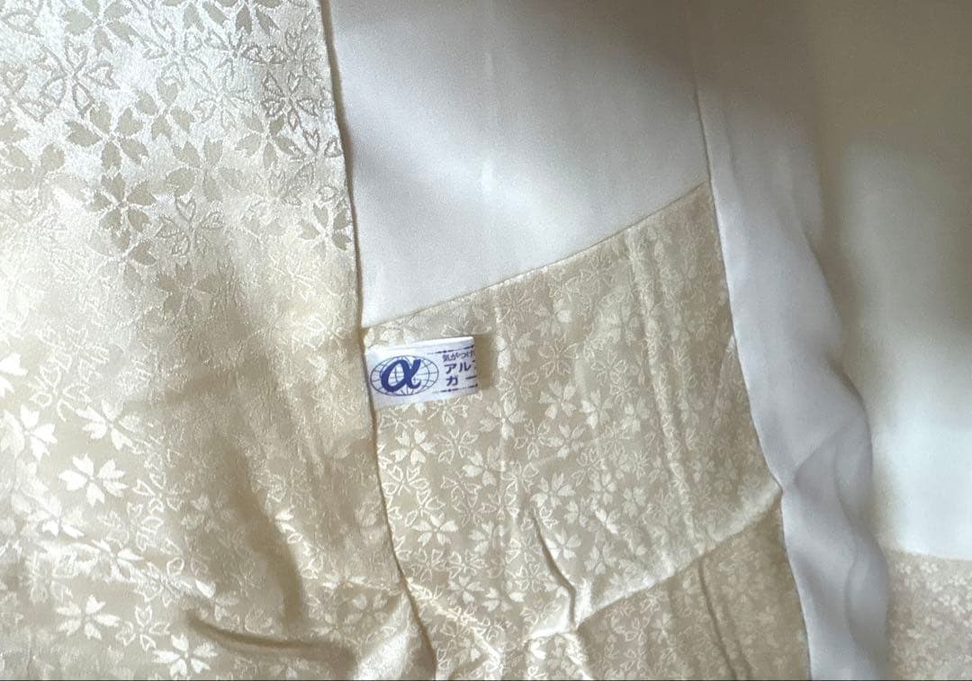 白×黒 桜 牡丹 振袖 身丈161