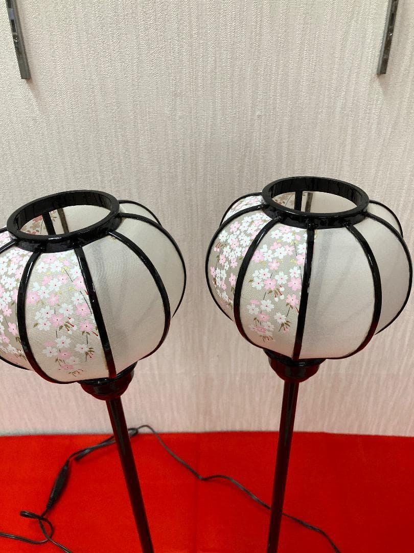 BO9 木製　高級雪洞　高さ66㎝位　雛道具　雪洞　親王飾り　雛灯り