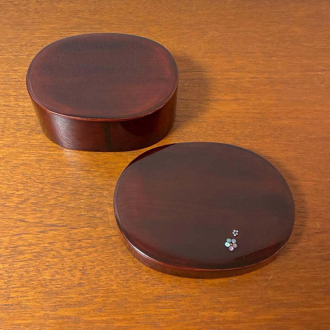 希少【駿河漆器】曲げわっぱ 螺鈿細工 お弁当箱 名工 細田豊作 伝統工芸品