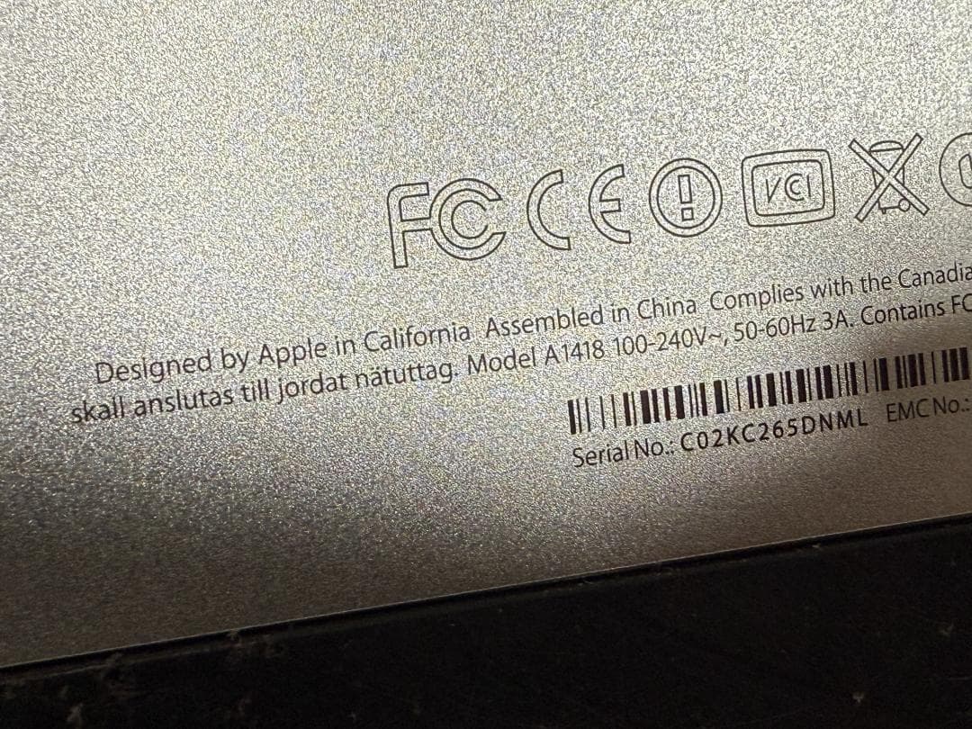 iMac A1418 21.5インチ HDD1TB搭載Corei5 8GBメモリ