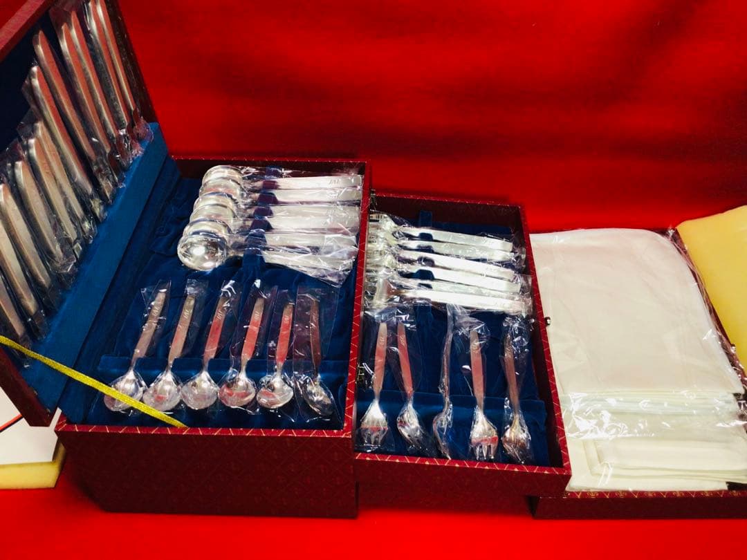 日本航空 JAL 国際線ファーストクラス使用 カトラリー 50点セット 当時物