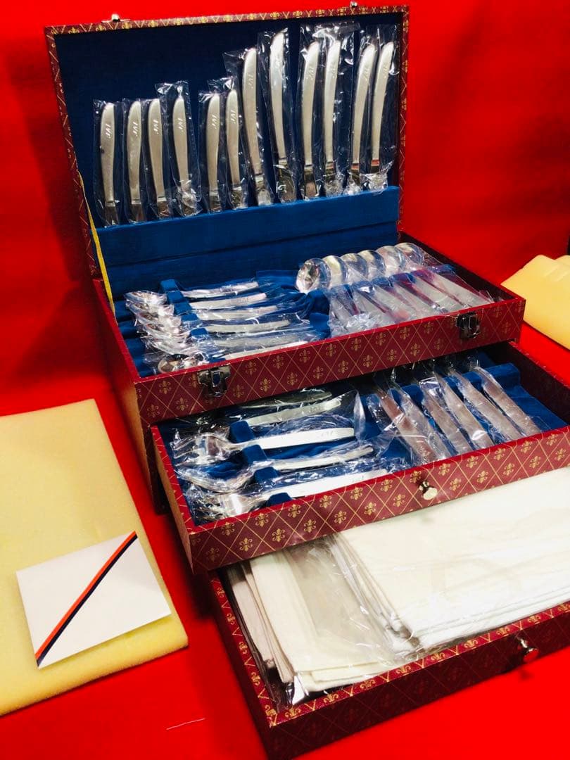 日本航空 JAL 国際線ファーストクラス使用 カトラリー 50点セット 当時物