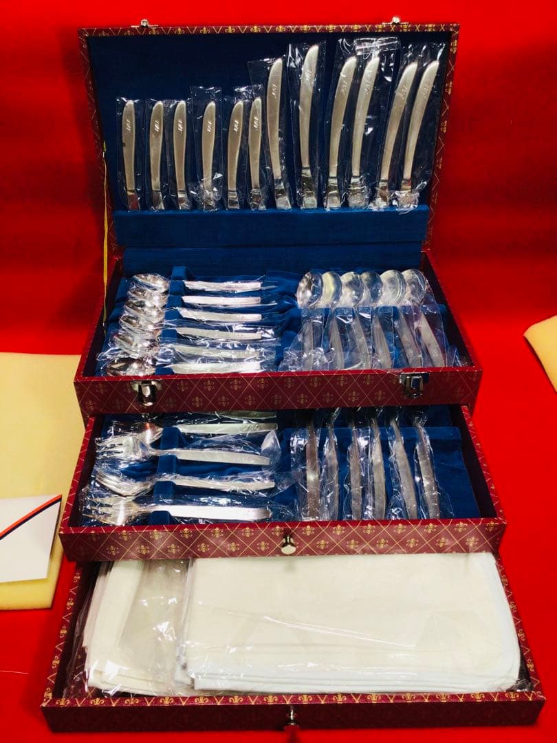 日本航空 JAL 国際線ファーストクラス使用 カトラリー 50点セット 当時物