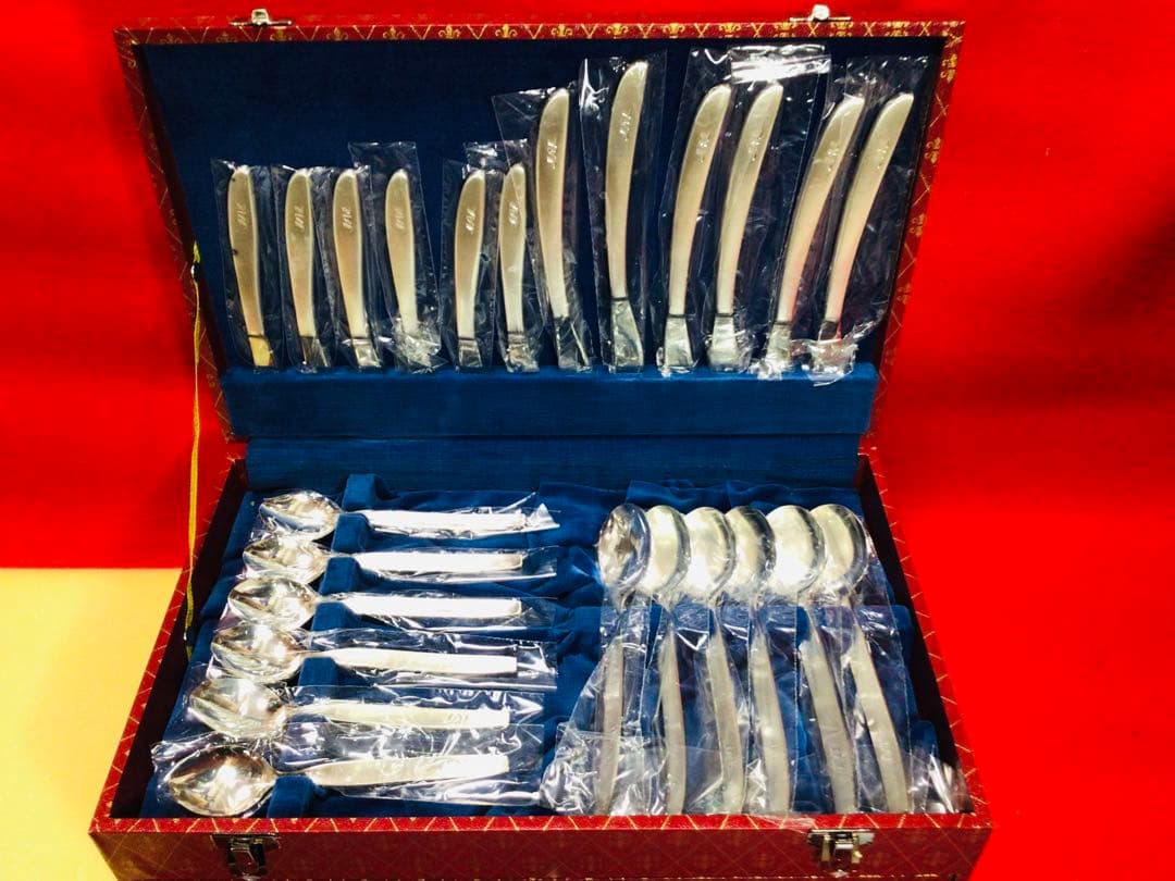 日本航空 JAL 国際線ファーストクラス使用 カトラリー 50点セット 当時物