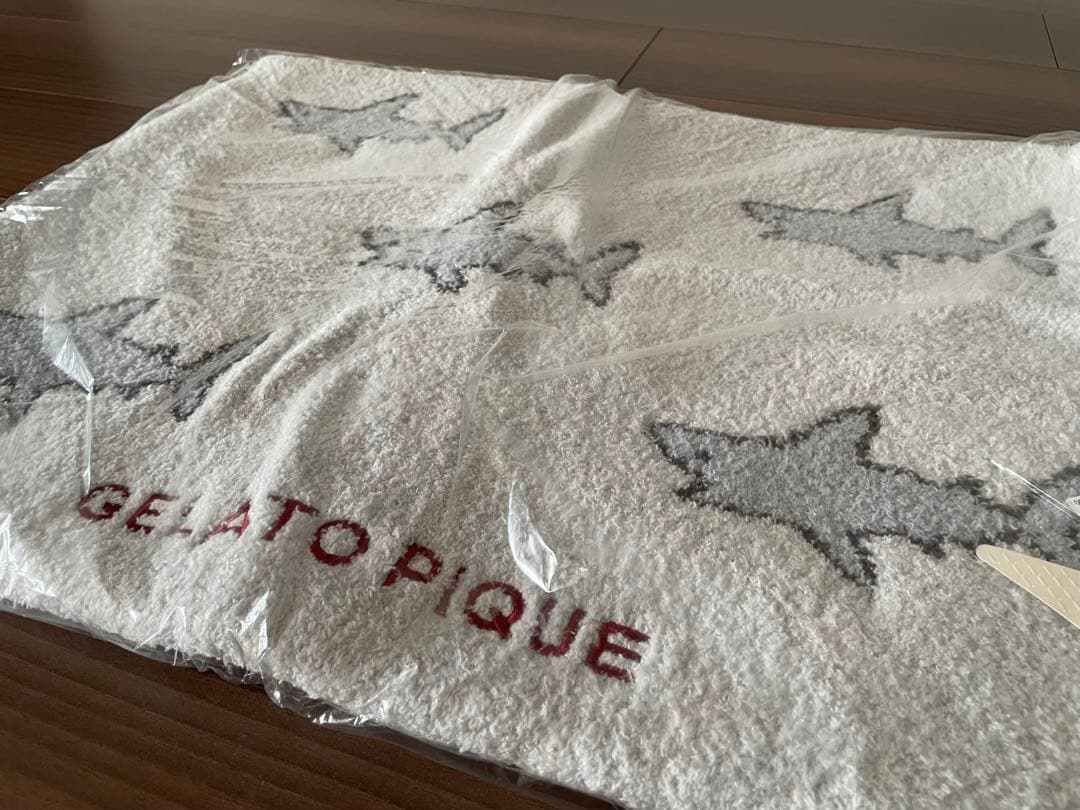 ジェラートピケ サメ柄バスマット　COOLコレクション SHARKバスマット