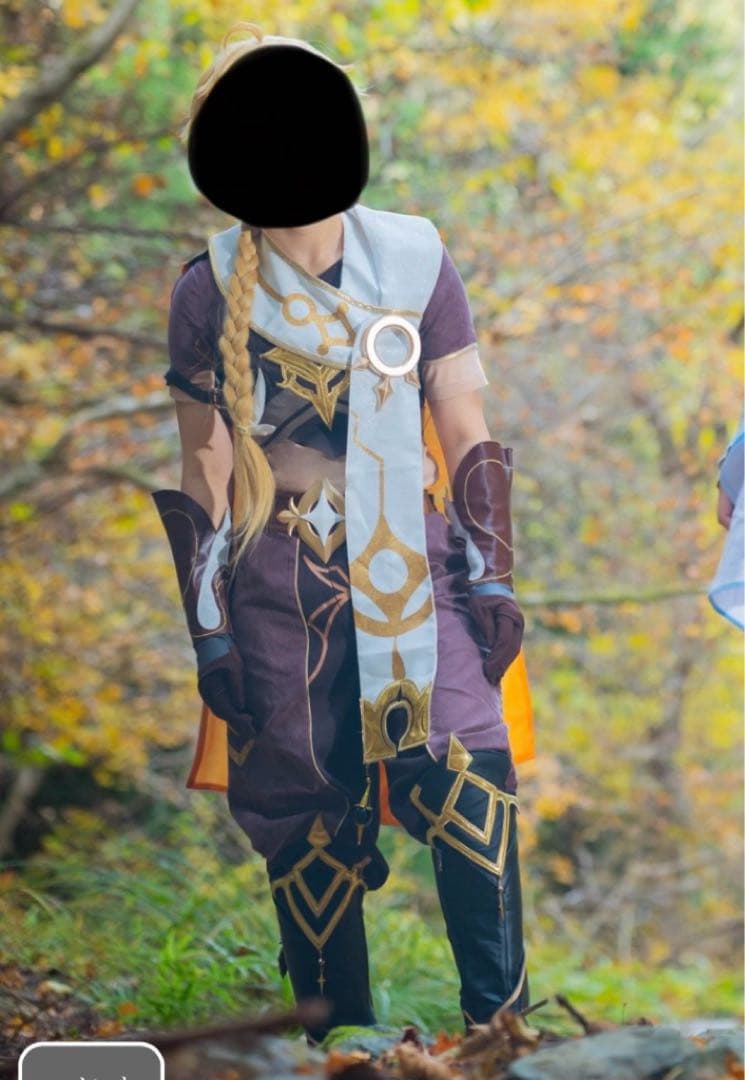 【三分妄想製】原神 空 コスプレ衣装 Mサイズ（靴付き・訳あり）