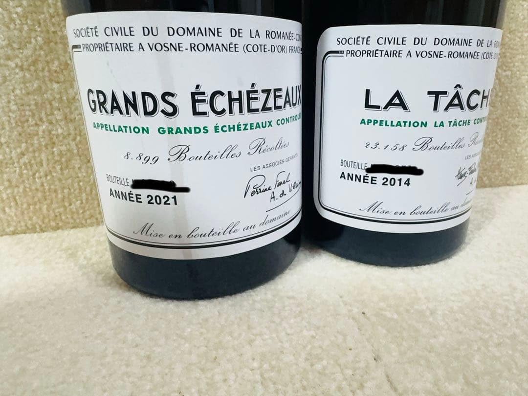 グラン エシェゾー 2021年 & ラ タッシュ 2014年 セット【空瓶】