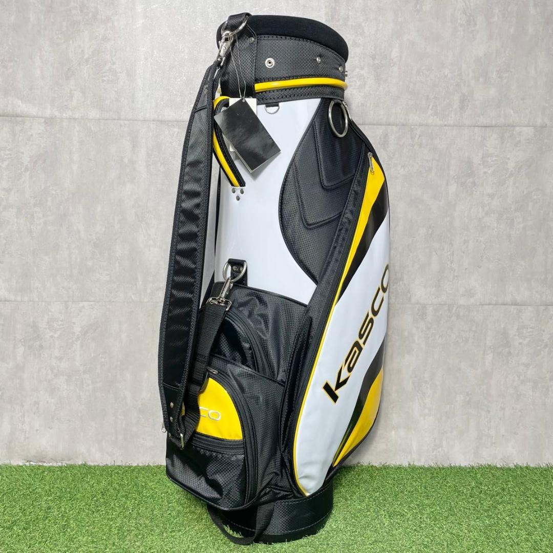 【未使用品】kasco キャスコ キャディバッグ ゴルフバッグ イエロー 大人気