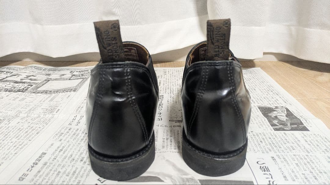 レッドウィング ポストマン ロメオ ブラック 黒 レザー 9198 サイドゴア