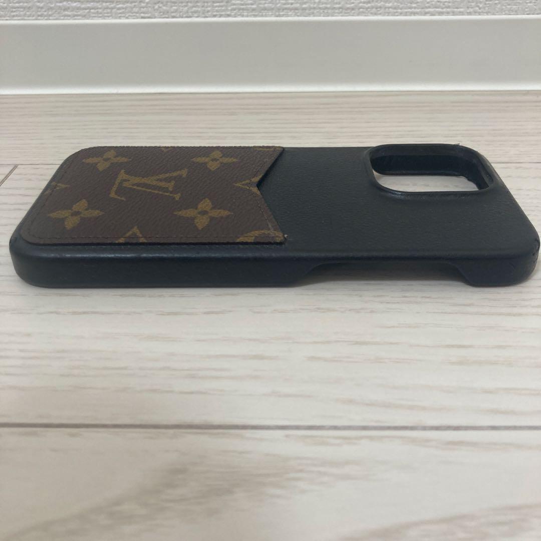 【美品】ルイヴィトン　iPhone15promaxケース　モノグラム　黒