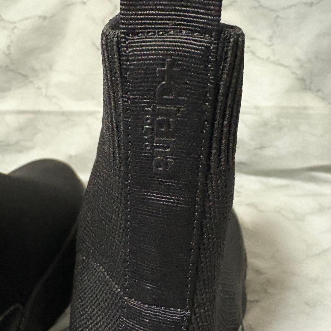 ＋diana ニットソックススニーカーブーツ ショートブーツ 黒 24.5