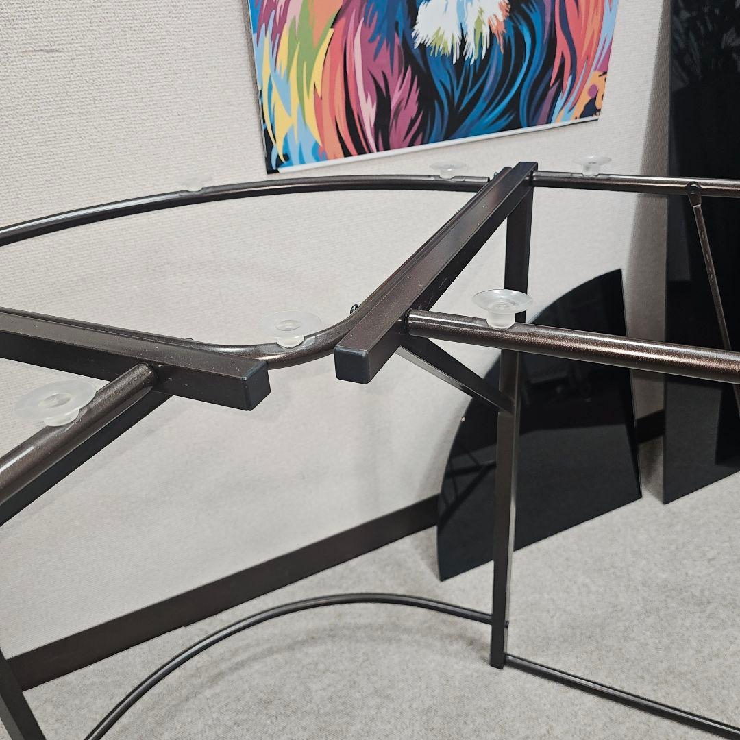 ガラス L字型パソコンデスク 東京23区全域送料無料