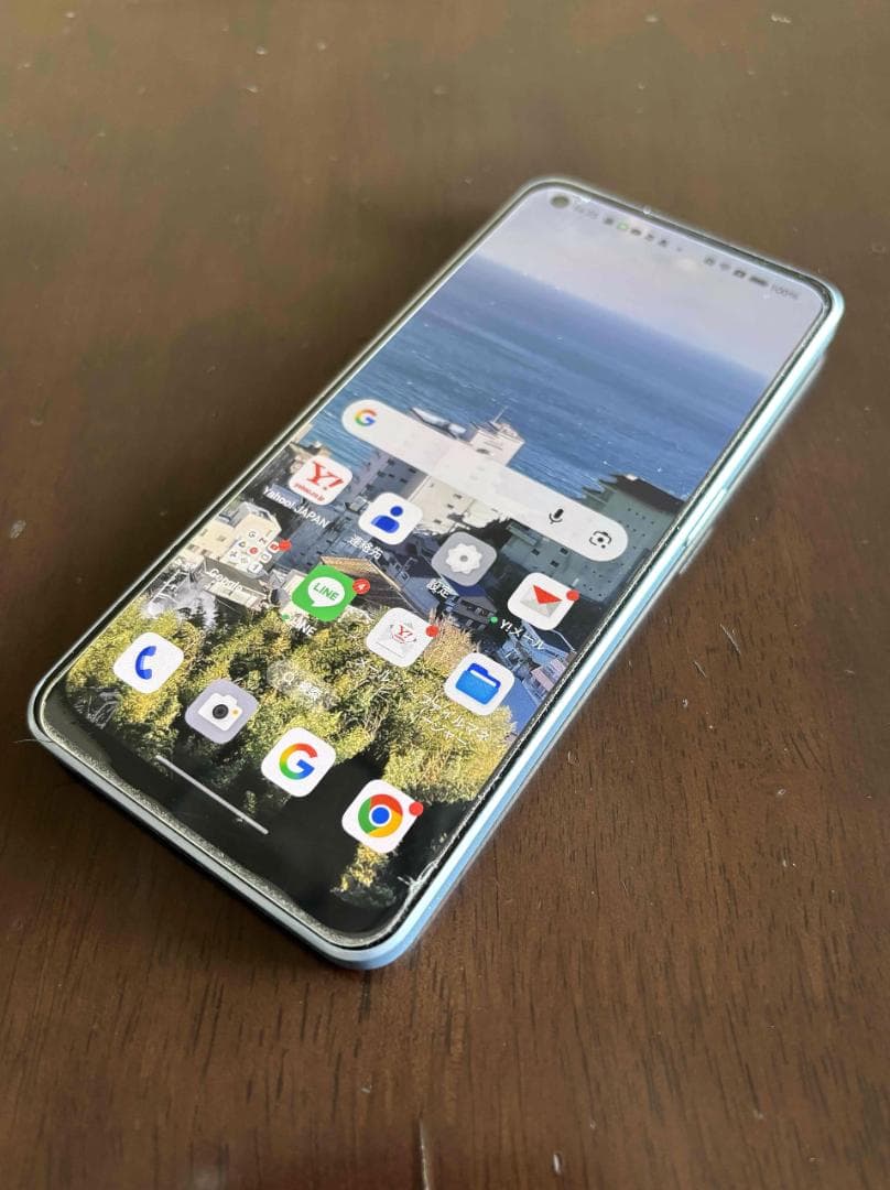 超美品！！Oppo Reno7 ドリームブルー 本体　ケース・ガラスフイルム付き