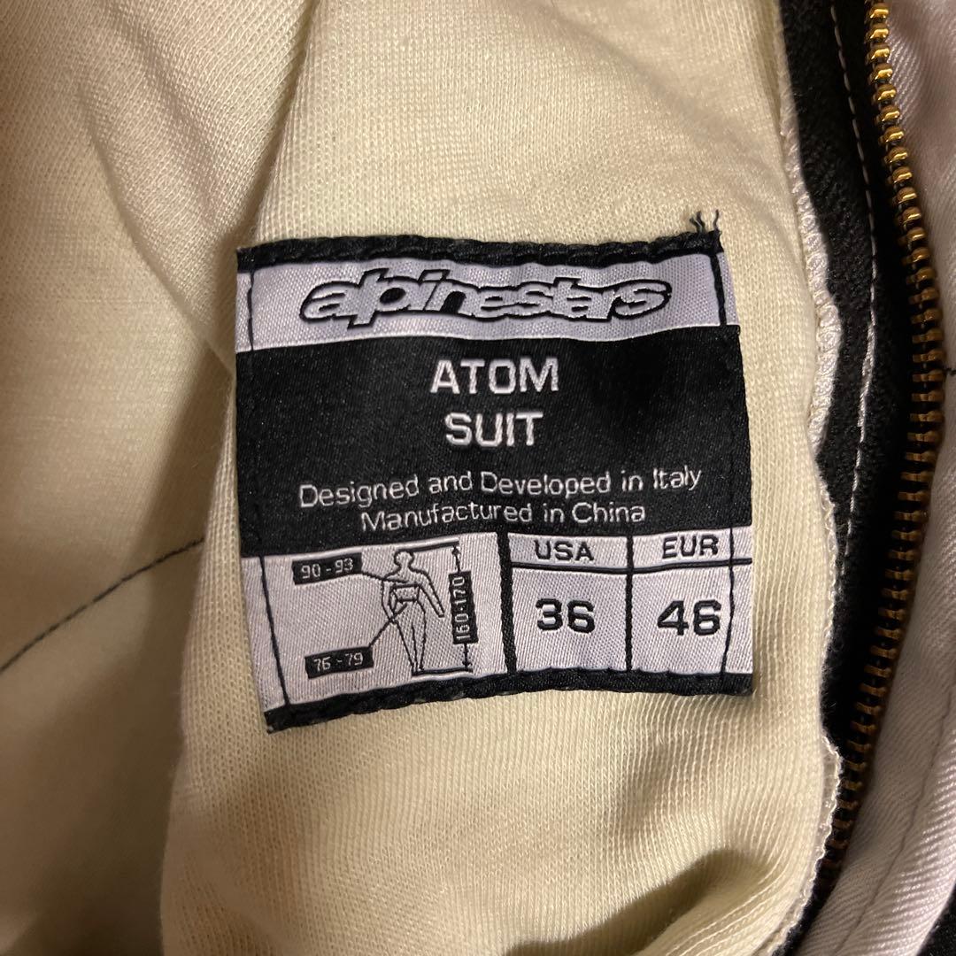 アルパインスターズ4輪用レーシングスーツ ATOM SUIT 46サイズ