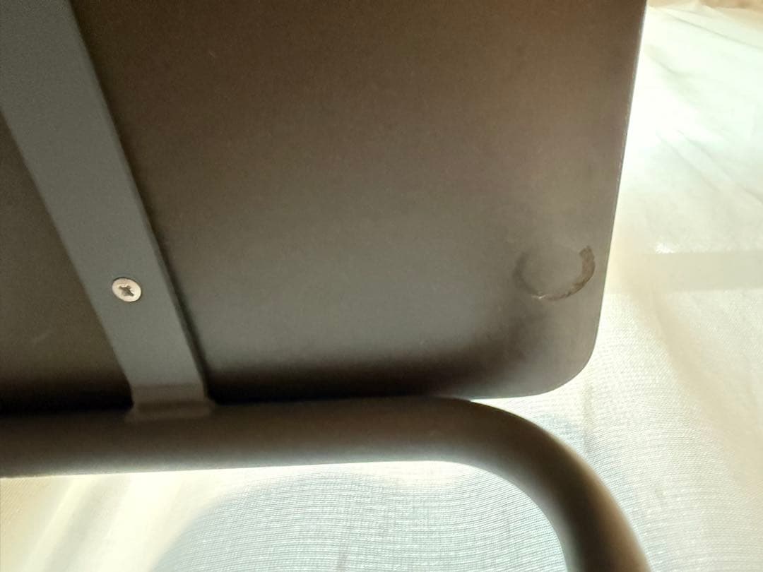 THONET 無印良品　スチールパイプデスク・Ｍ／ダークグレー　トーネット