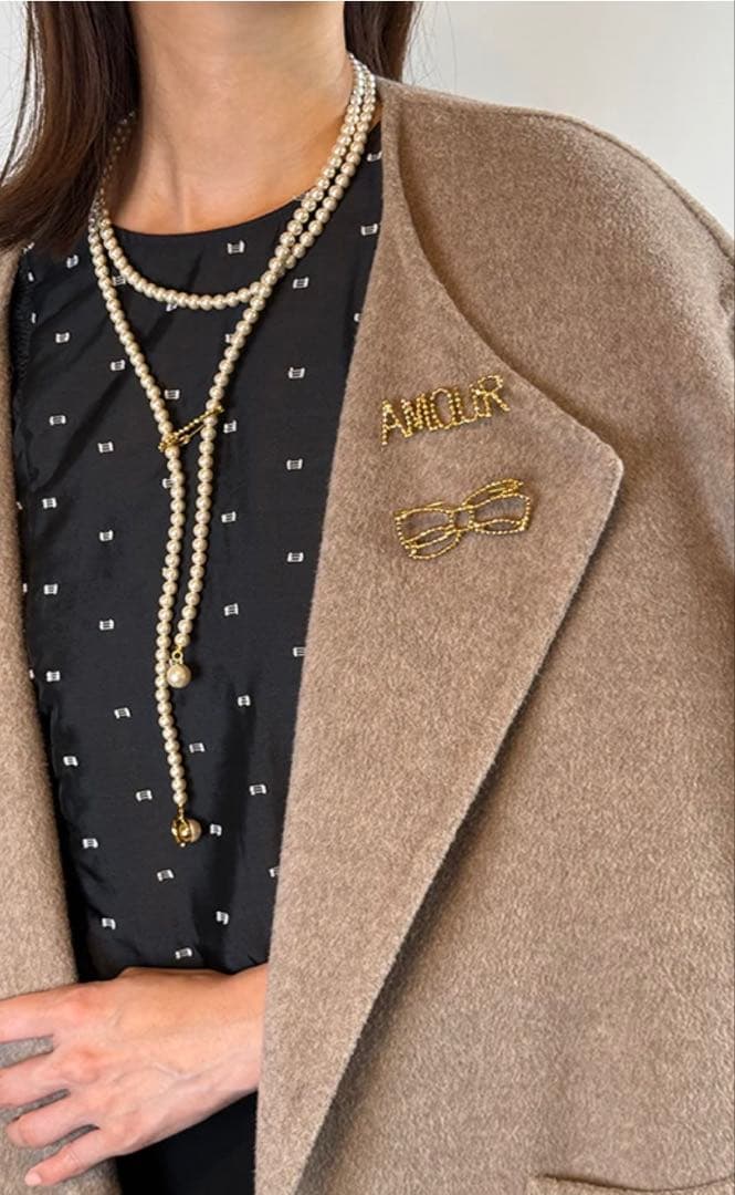 アデル ビジュー CUTSELL ribbon brooch ブローチ リボン