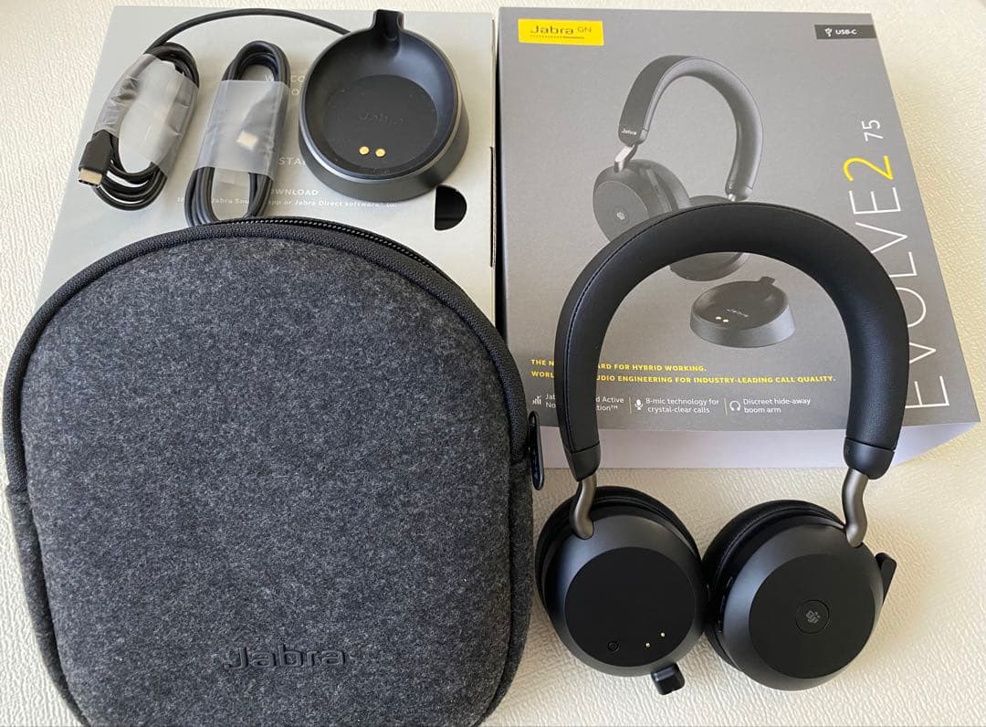 【美品】Jabra Evolve2 75 ワイヤレスヘッドセット