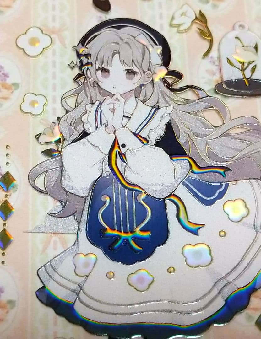 ☆SALE☆J216＃晚安(虹光)切り売り海外人物マステ女の子