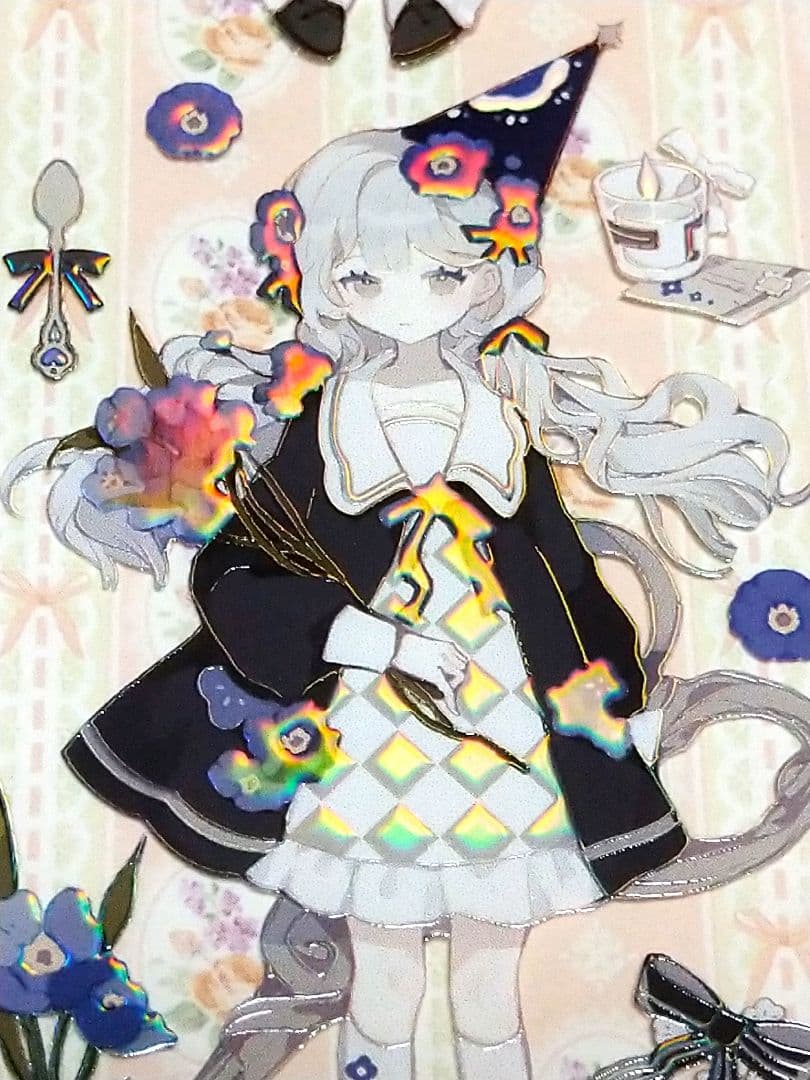 ☆SALE☆J216＃晚安(虹光)切り売り海外人物マステ女の子