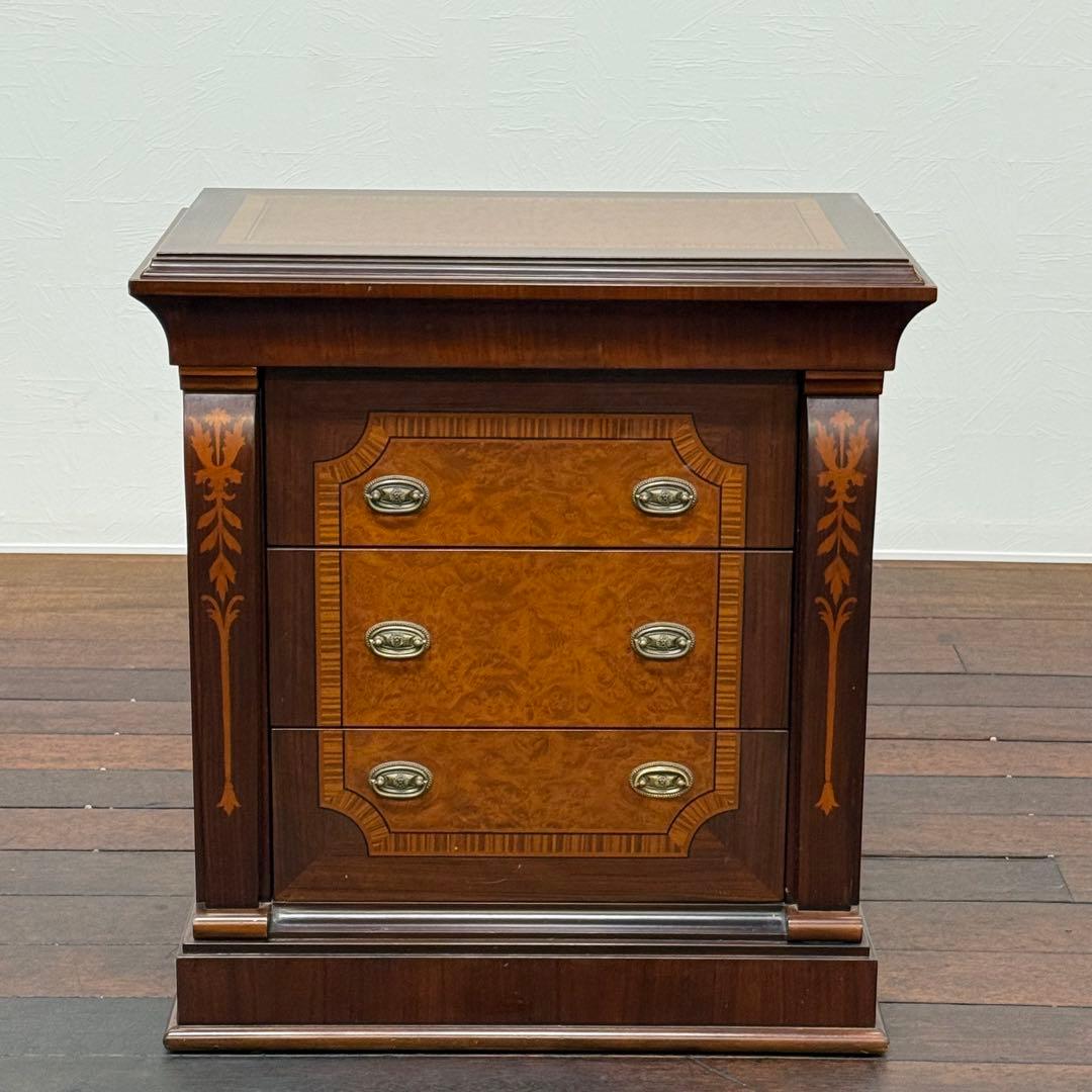 H18C3 HURTAD ウルタド 象嵌細工 サイドチェスト 3段