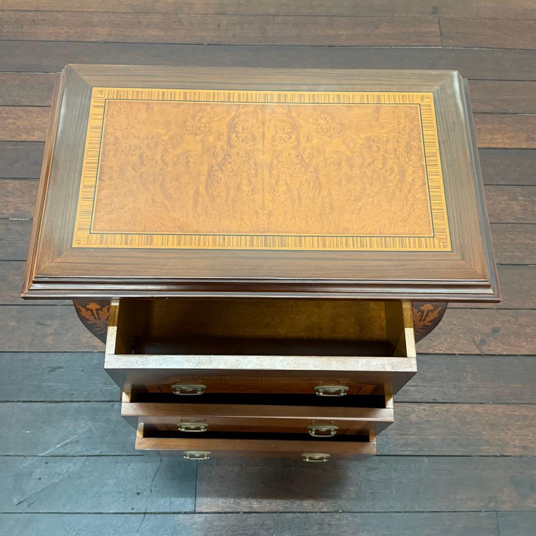 H18C3 HURTAD ウルタド 象嵌細工 サイドチェスト 3段