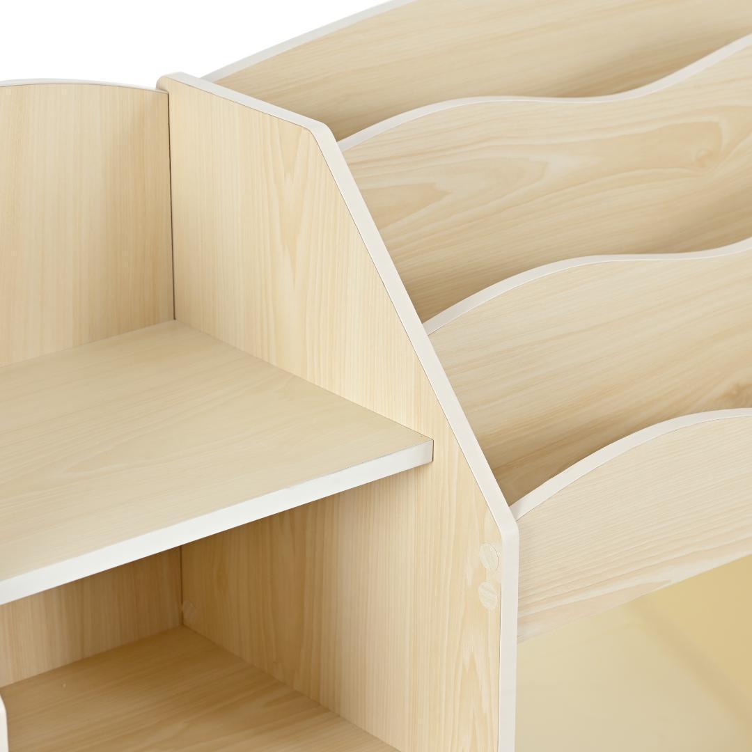 おもちゃ収納 絵本ラック 大容量 天然木 キッズ 収納ラック絵本ラックおもちゃ箱