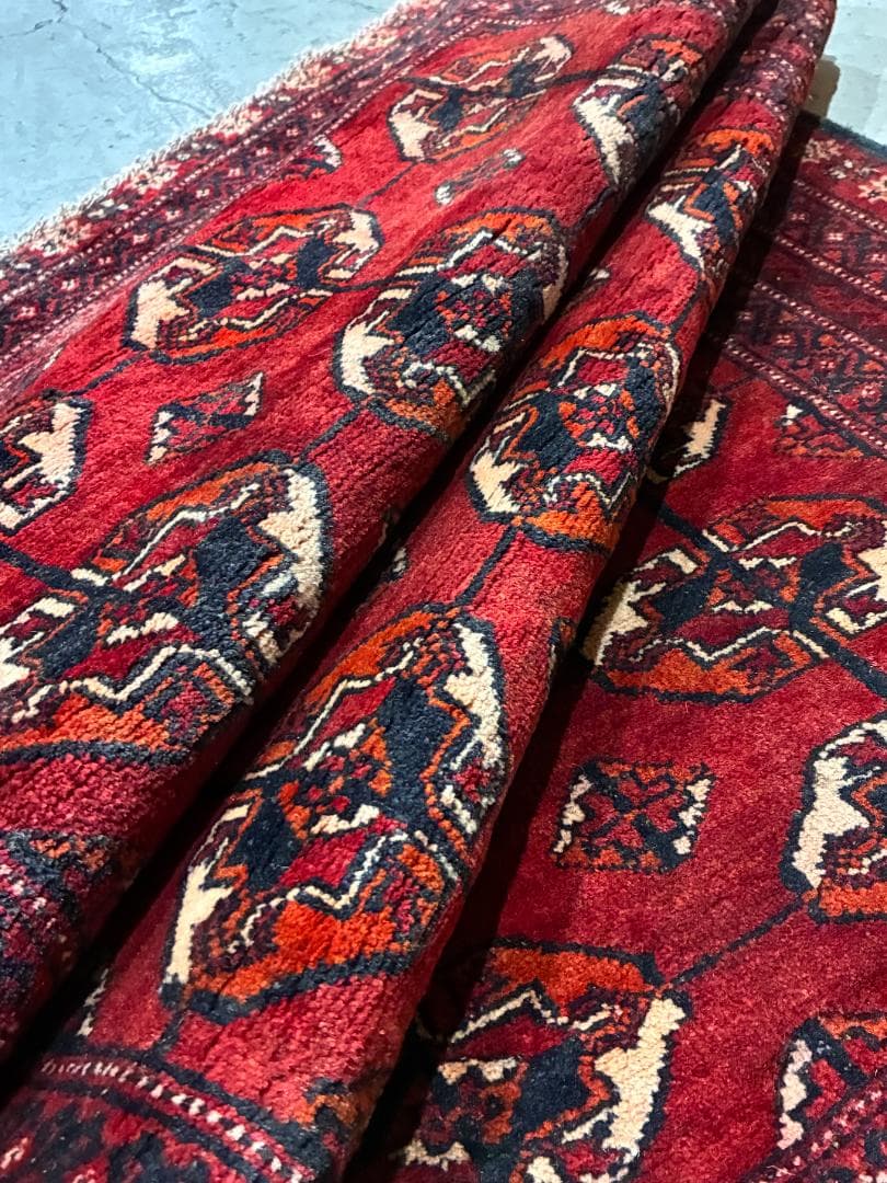 ◉50s vintage◉　162cm×96cm　ペルシャ絨毯　トライバルラグ