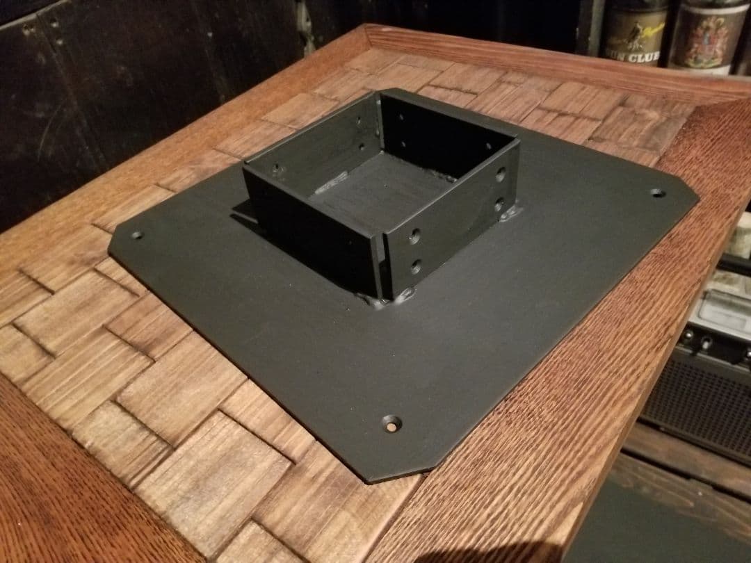 オーダーメイド　デザイナーズ　モダン　アイアン　オーク　サイドテーブル　ランプ