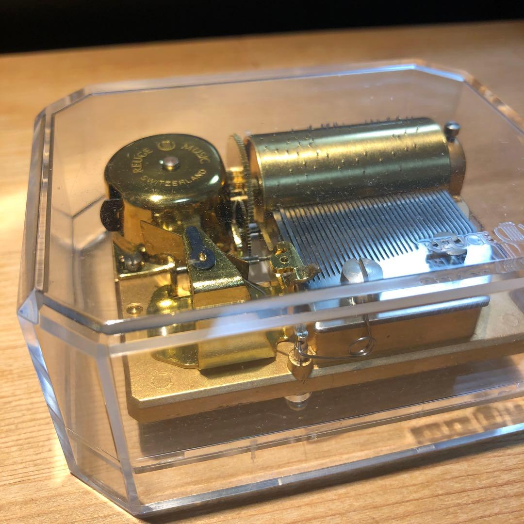 REUGE スイス製 真鍮オルゴール Tristesse 別れの曲　ショパン