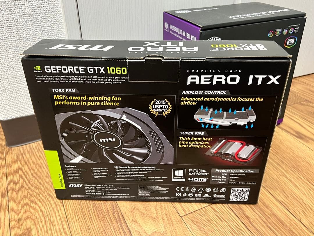 グラフィックボード・グラボ・ビデオカード MSI AERO ITX 1060 6GB
