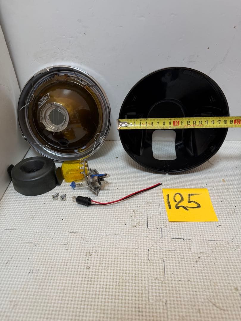 当時物シビエスーパーオスカー凹みレンズ付きヘッドライトASSYマーシャル