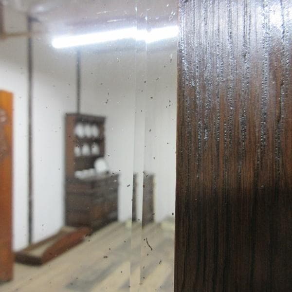 イギリス アンティーク 家具 ウォールミラー 壁掛け鏡 木製枠 英国 6490c