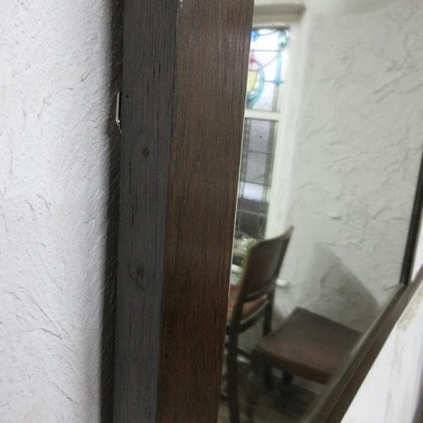 イギリス アンティーク 家具 ウォールミラー 壁掛け鏡 木製枠 英国 6490c
