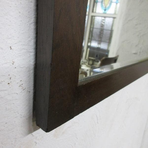 イギリス アンティーク 家具 ウォールミラー 壁掛け鏡 木製枠 英国 6490c