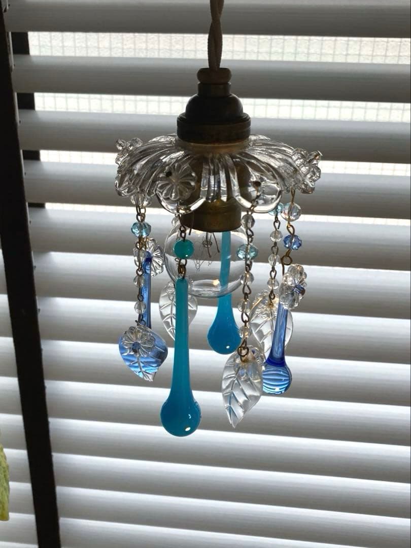 ミニシャンデリア　1920年　フランス　アンティーク　シェード