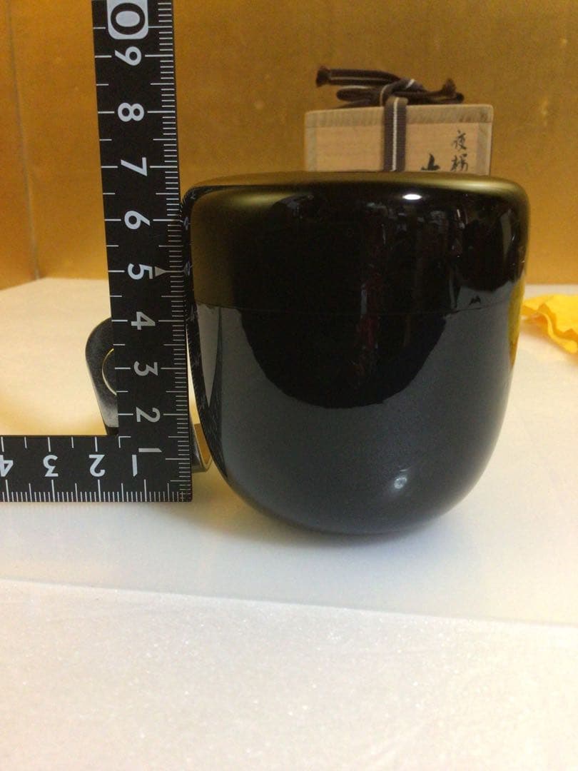 茶道具 棗 闇蒔絵 夜桜 共箱付き