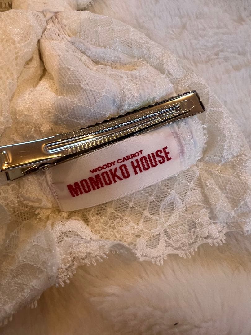 モモコハウス　エプロン　ミニ　ヘッドドレス　セット　白