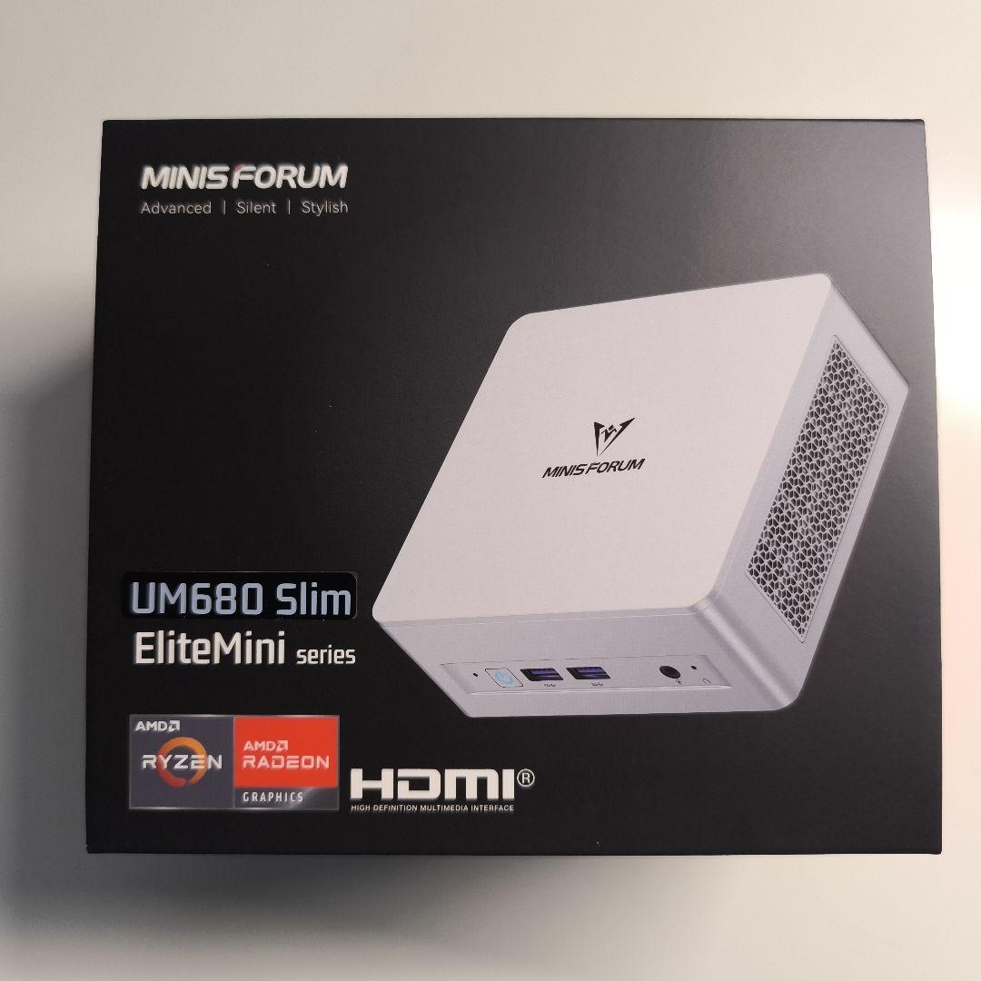 ミニPC MINISFORUM UM680 Slim 16GB/1TB