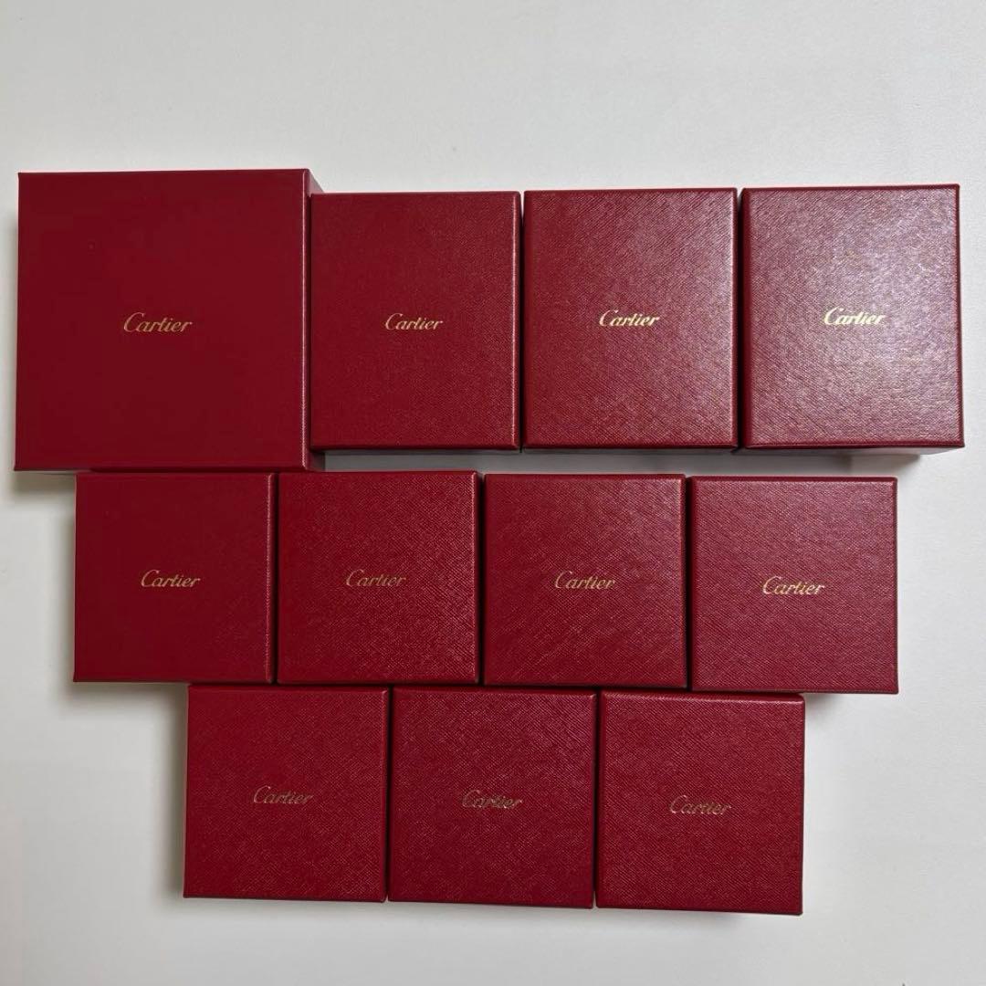 カルティエ　ネックレス　リングケース　空箱　現行品　11個