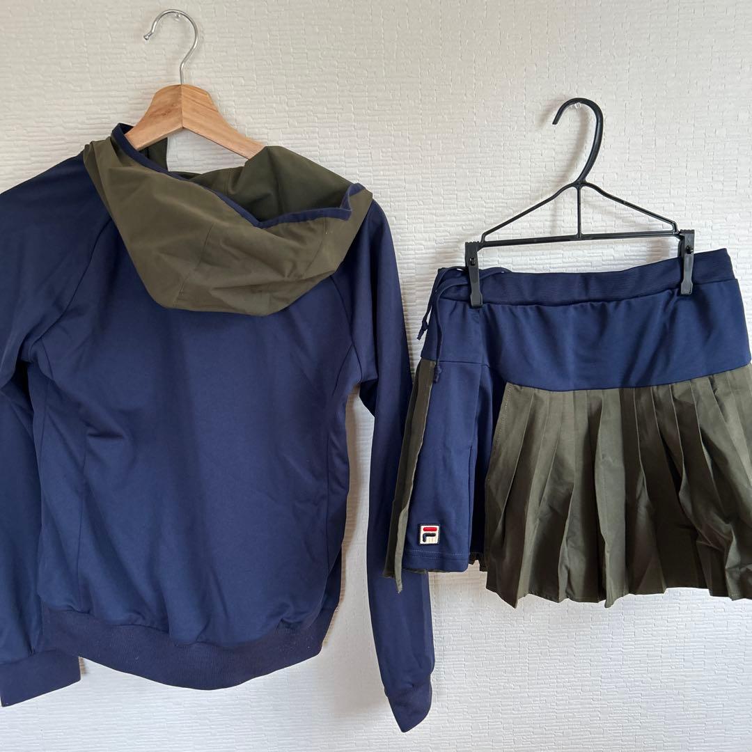 FILA フード付きジャケットとスカートセット L
